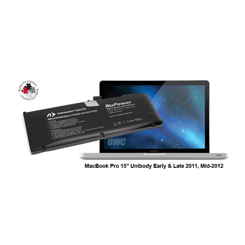 Batterie NuPower NewerTech - MacBook Pro 15" 2011/12 Batterie NuPower NewerTech - MacBook Pro 15" 2011/12