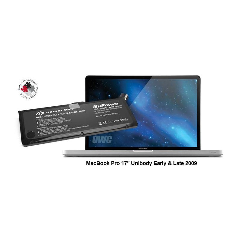 Batterie NuPower NewerTech - MacBook Pro 17" 2009 Batterie NuPower NewerTech - MacBook Pro 17" 2009