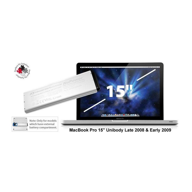 Batterie NuPower NewerTech - MacBook Pro 15" 2008/9 Batterie NuPower NewerTech - MacBook Pro 15" 2008/9