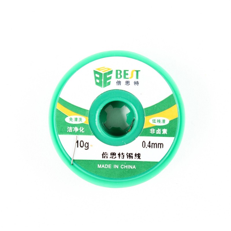 Fil à souder 0,4mm - 10 grammes (NO.T055) Fil à souder 0,4mm - 10 grammes (NO.T055)