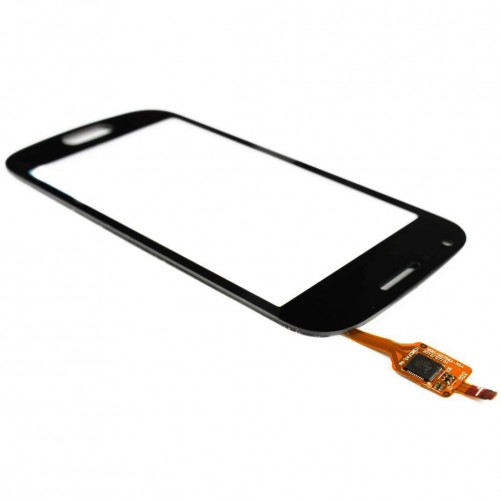 Vitre Noire + Stickers - Samsung Galaxy S Duos