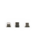 Chargeur magnétique 3 en 1 (Lightning / Micro USB/ USB type C)