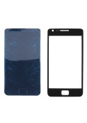 Vitre Tactile Noire + Stickers - Galaxy S2