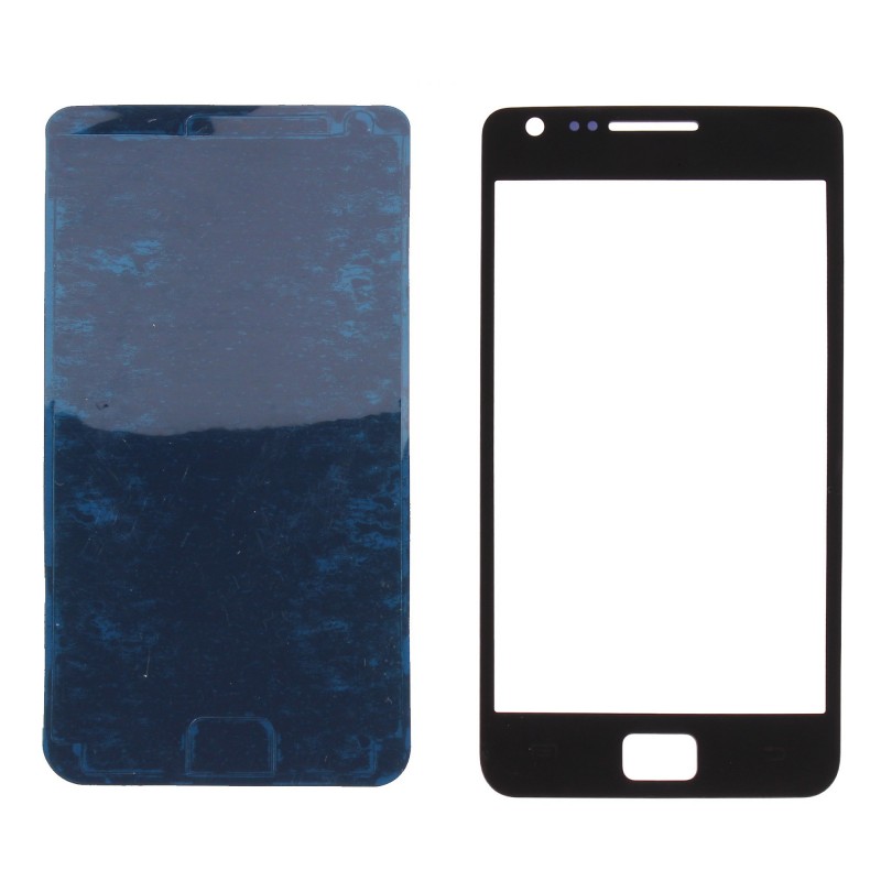 Vitre Tactile Noire + Stickers - Galaxy S2 Vitre Tactile Noire + Stickers - Galaxy S2