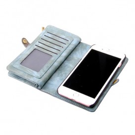 Etui en daim avec portefeuille intégré iPhone 6 6S Plus Accessoires iPhone 6S Plus - SOSav.fr