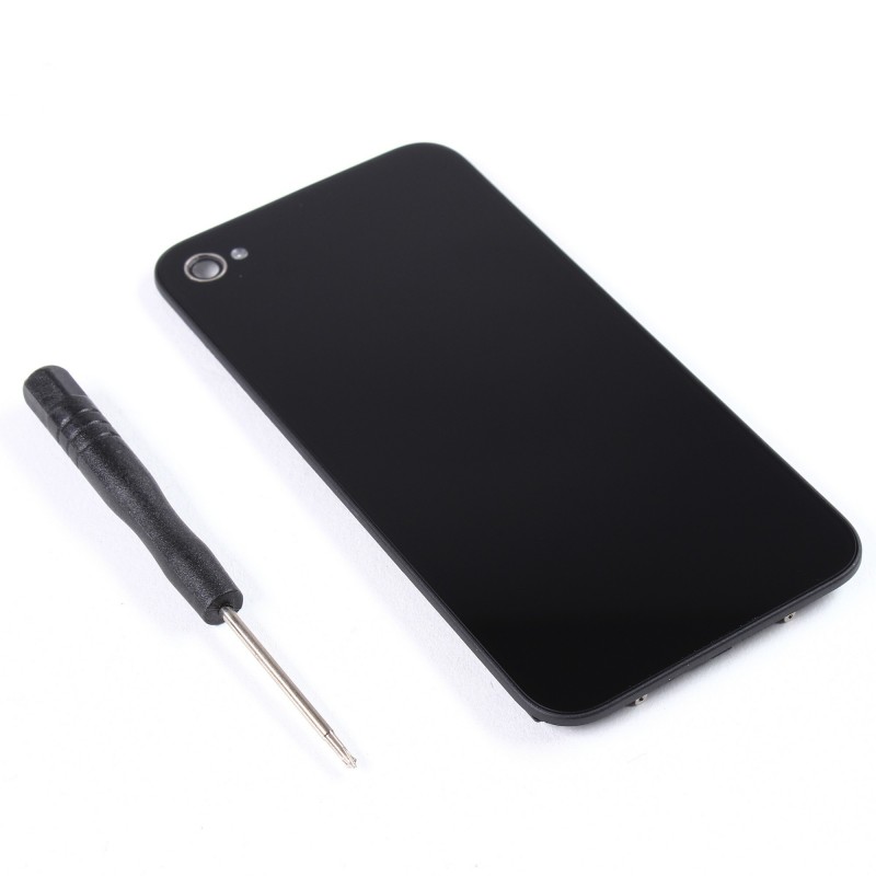 Kit réparation Vitre Arrière Noire Sans Logo - iPhone 4S Kit réparation Vitre Arrière Noire Sans Logo - iPhone 4S