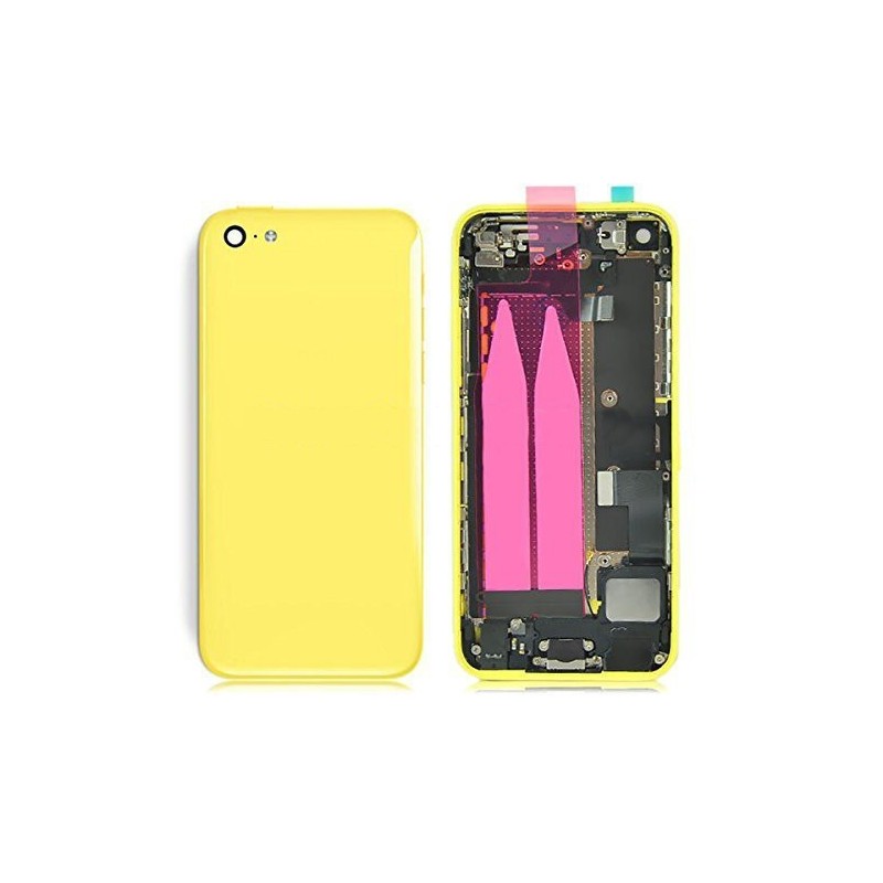 coque arrière face de remplacement complète pour iPhone 5C - Jaune coque arrière face de remplacement complète pour iPhone 5C - Jaune