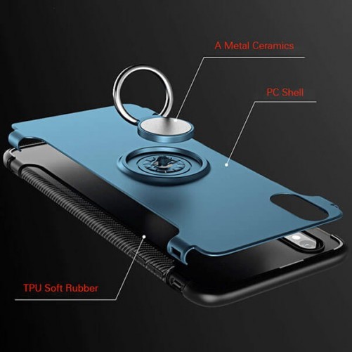 Coque avec anneau arrière iPhone X Xs