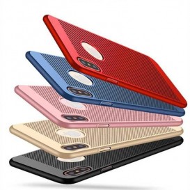 Coque rigide micro perforée pour iPhone X Xs