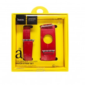 Bracelet cuir 3 en 1 Hoco Birkin Style pour Apple Watch 40mm & 38mm