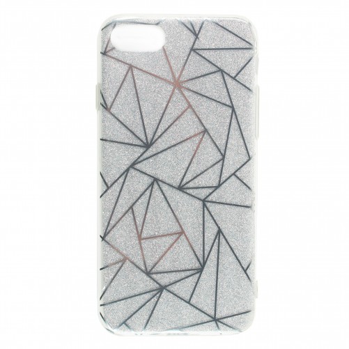 Coque TPU paillettes et formes géométriques iPhone 8 / iPhone 7