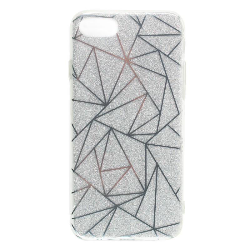 Coque TPU paillettes et formes géométriques iPhone 8 / iPhone 7 Coque TPU paillettes et formes géométriques iPhone 8 / iPhone 7