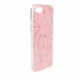 Coque TPU paillettes et formes géométriques iPhone 8 / iPhone 7
