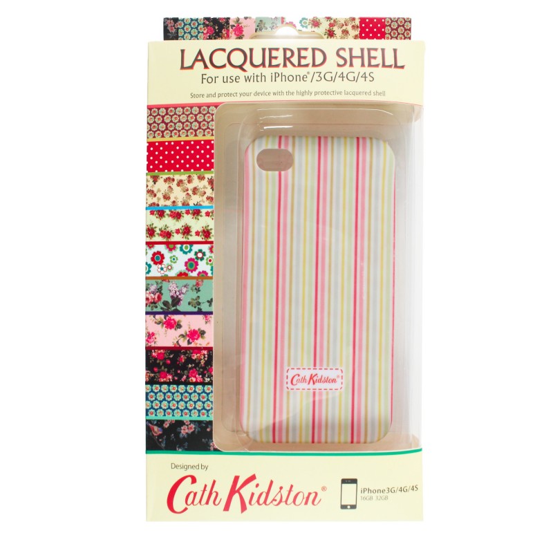 Coque lignée multicolore Cath Kidston iPhone 4 4S Coque lignée multicolore Cath Kidston iPhone 4 4S