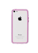 Bumper - Contour TPU rose et transparent iPhone 5C