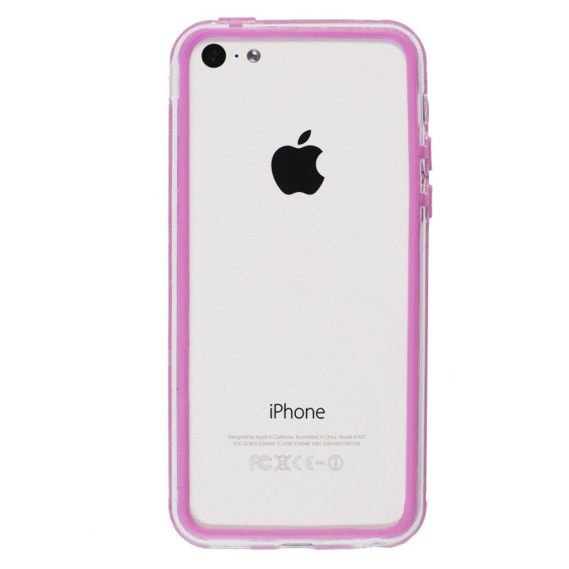 Bumper - Contour TPU rose et transparent iPhone 5C Bumper - Contour TPU rose et transparent iPhone 5C