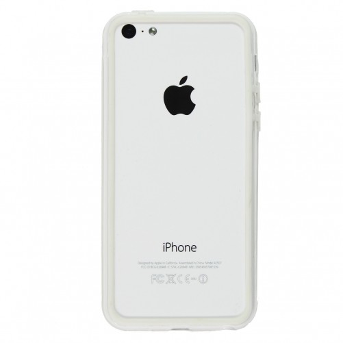 Bumper - Contour TPU Blanc et transparent iPhone 5C