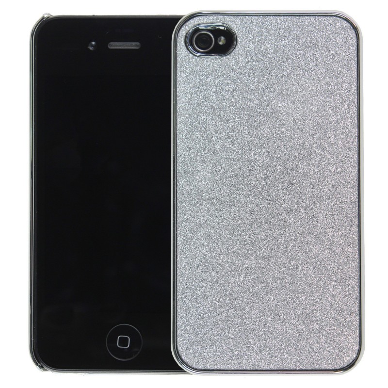 Coque Strass - Paillettes Argenté iPhone 4 et 4S Coque Strass - Paillettes Argenté iPhone 4 et 4S
