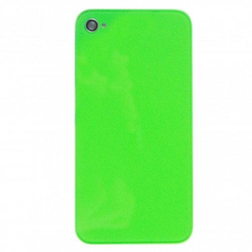 Face arrière de remplacement verte pour iPhone 4