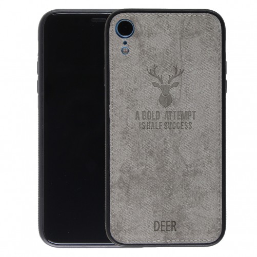 Coque iPhone XR "Deer" effet cuir
