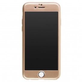 Coque de protection 360° avec film en verre trempé iPhone 6/6S