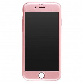 Coque de protection 360° avec film en verre trempé iPhone 6/6S