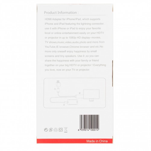Câble adaptateur Lightning vers HDMI/HDTV iPhone et iPad