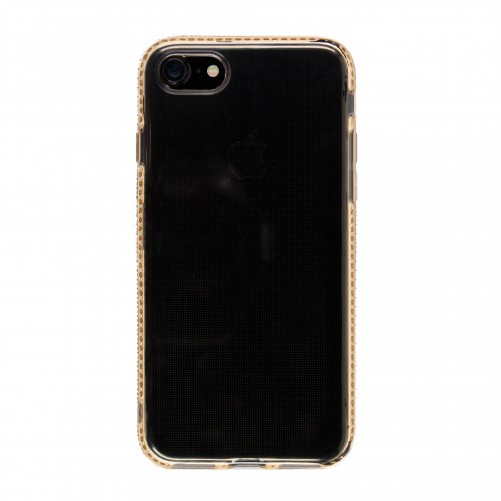 Coque TPU transparente bords en strass iPhone 8 / 7