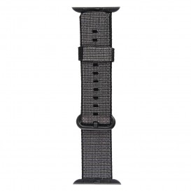 Bracelet Nylon Tressé Noir Apple Watch 44mm & 42mm
