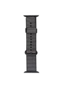 Bracelet Nylon Tressé Noir Apple Watch 44mm & 42mm
