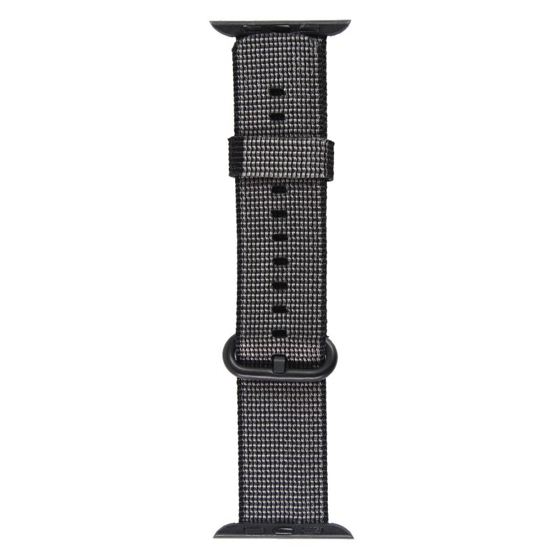 Bracelet Nylon Tressé Noir Apple Watch 44mm & 42mm