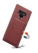 Coque slim en cuir + porte-cartes iPhone X/XS
