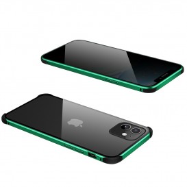 Coque protection 360° iPhone XR [Fermeture magnétique + Verre trempé]