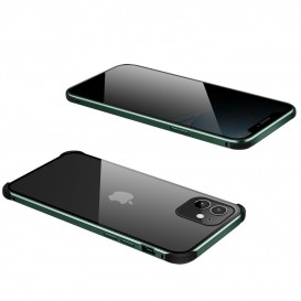 Coque protection 360° iPhone 11 PRO MAX [Fermeture magnétique + Verre trempé]