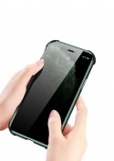 Coque protection 360° Anti-espion iPhone XR [Fermeture magnétique + verre trempé Confidentiel Privacy]