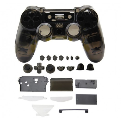 Coque DualShock 4 Transparente + boutons