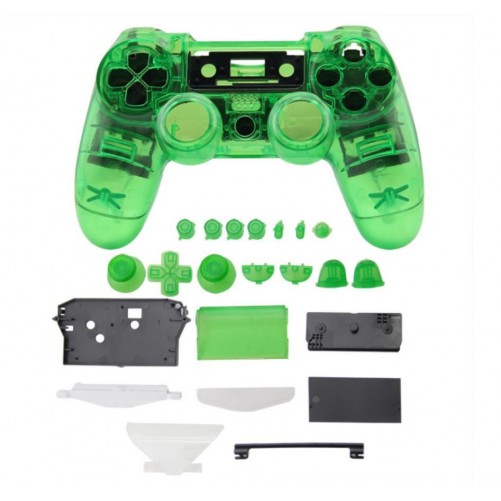 Coque DualShock 4 Transparente + boutons