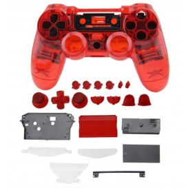 Coque DualShock 4 Transparente + boutons