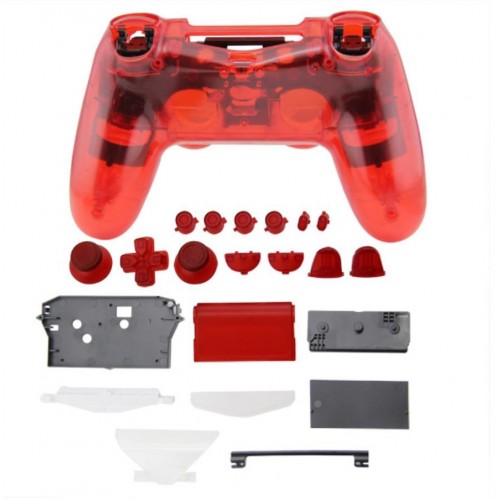 Coque DualShock 4 Transparente + boutons