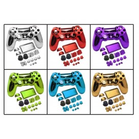 Coque DualShock 4 V2 Chrome + boutons (PS4 Slim)