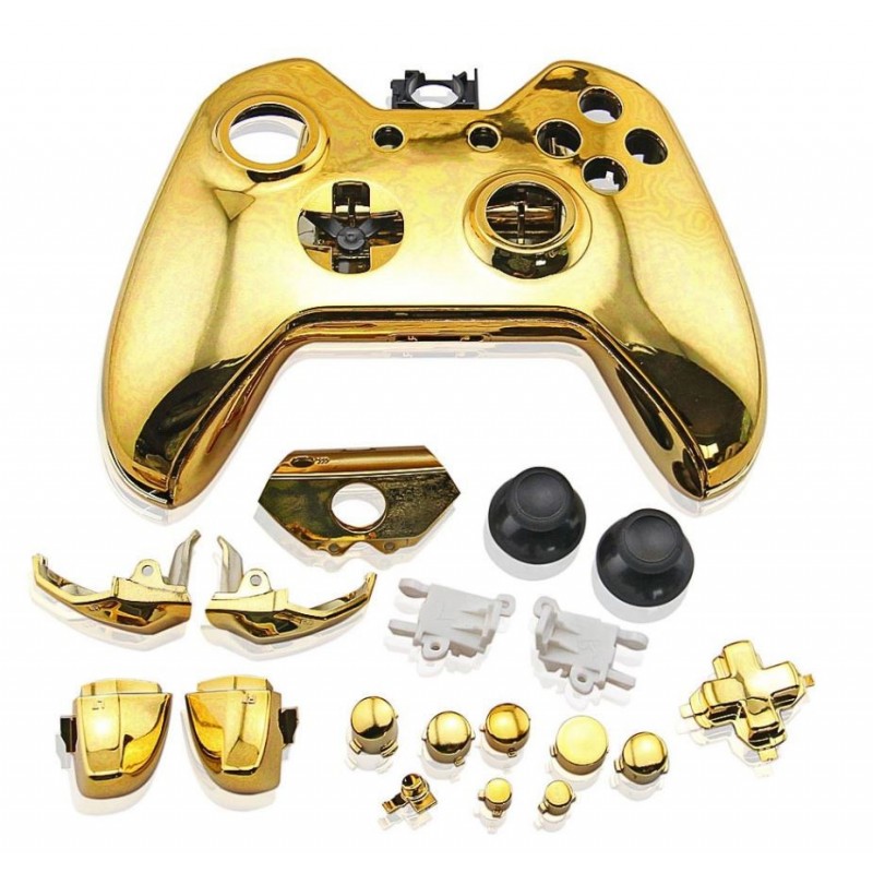 Coque manette Xbox One Chrome + boutons Coque manette Xbox One Chrome + boutons