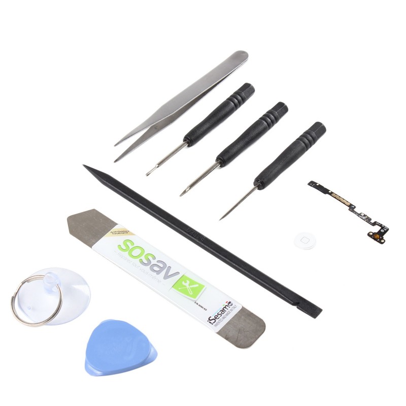 Kit réparation Bouton Home Blanc - iPad Mini Retina Kit réparation Bouton Home Blanc - iPad Mini Retina