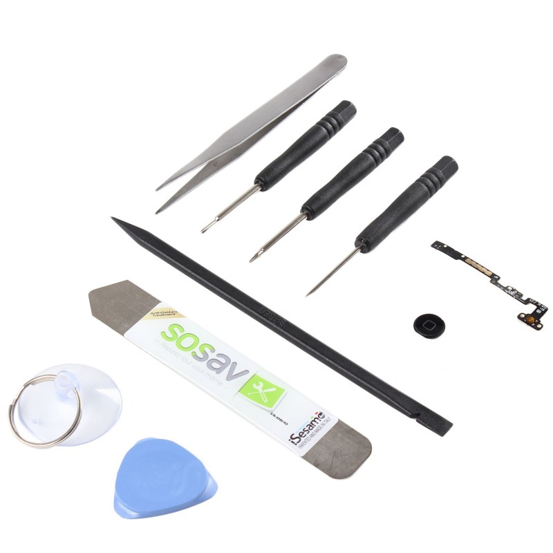 Kit réparation Bouton Home Noir - iPad Mini Retina Kit réparation Bouton Home Noir - iPad Mini Retina