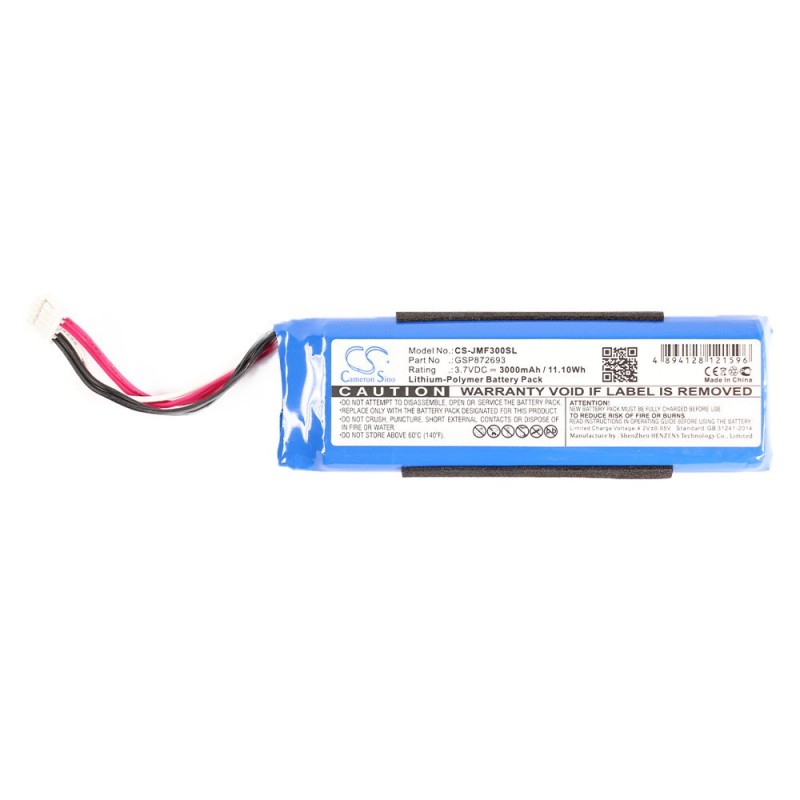 Batterie haut-parleur JBL compatible Flip 3 (3000mAh / 3.7V) BLEUE Batterie haut-parleur JBL compatible Flip 3 (3000mAh / 3.7V) BLEUE