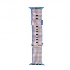 Bracelet Nylon Tressé Bleu Roi Apple Watch 44mm & 42mm