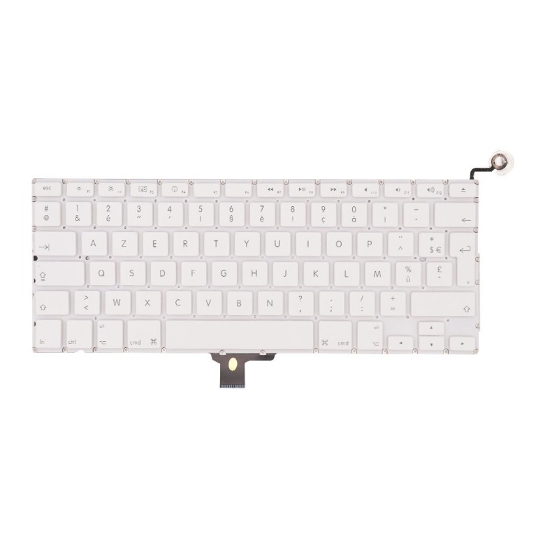 Clavier AZERTY Blanc - MacBook Fin 2009/10 Clavier AZERTY Blanc - MacBook Fin 2009/10