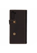 Etui en cuir Vintage + attache Galaxy Note 10