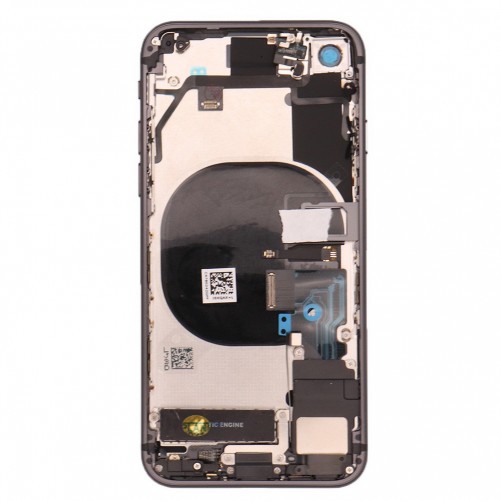 Châssis complet assemblé + Vitre arrière - iPhone SE 2020