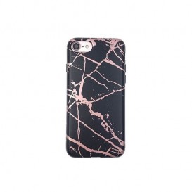 Coque souple or texture marbre iPhone 7 / iPhone 8