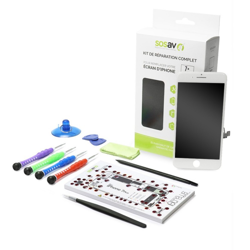 Kit de réparation Ecran blanc - iPhone 7 Plus Kit de réparation Ecran blanc - iPhone 7 Plus